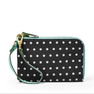 NWT Fossil Wallet Wristlet New Cute Polka Dots